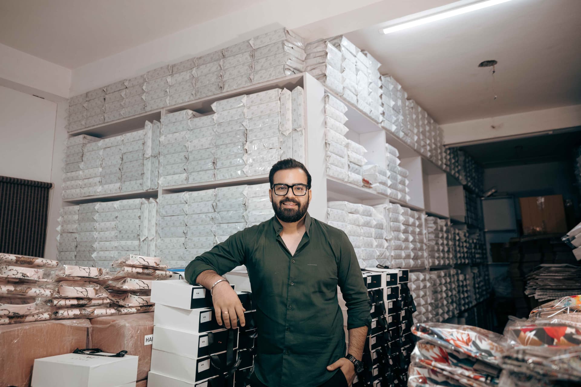 Nishkarsh at Kalmin Ross warehouse